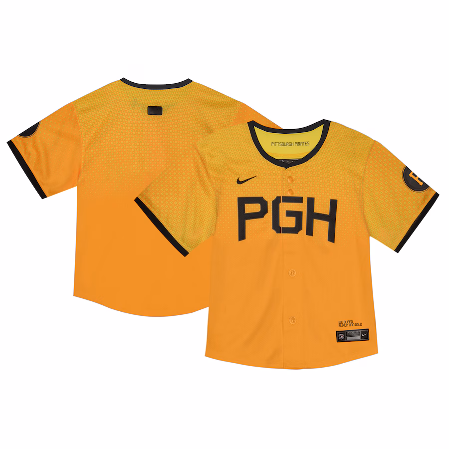 Toddler Pittsburgh Pirates  Nike Yellow City Connect Limited Jersey - Puhuasuan