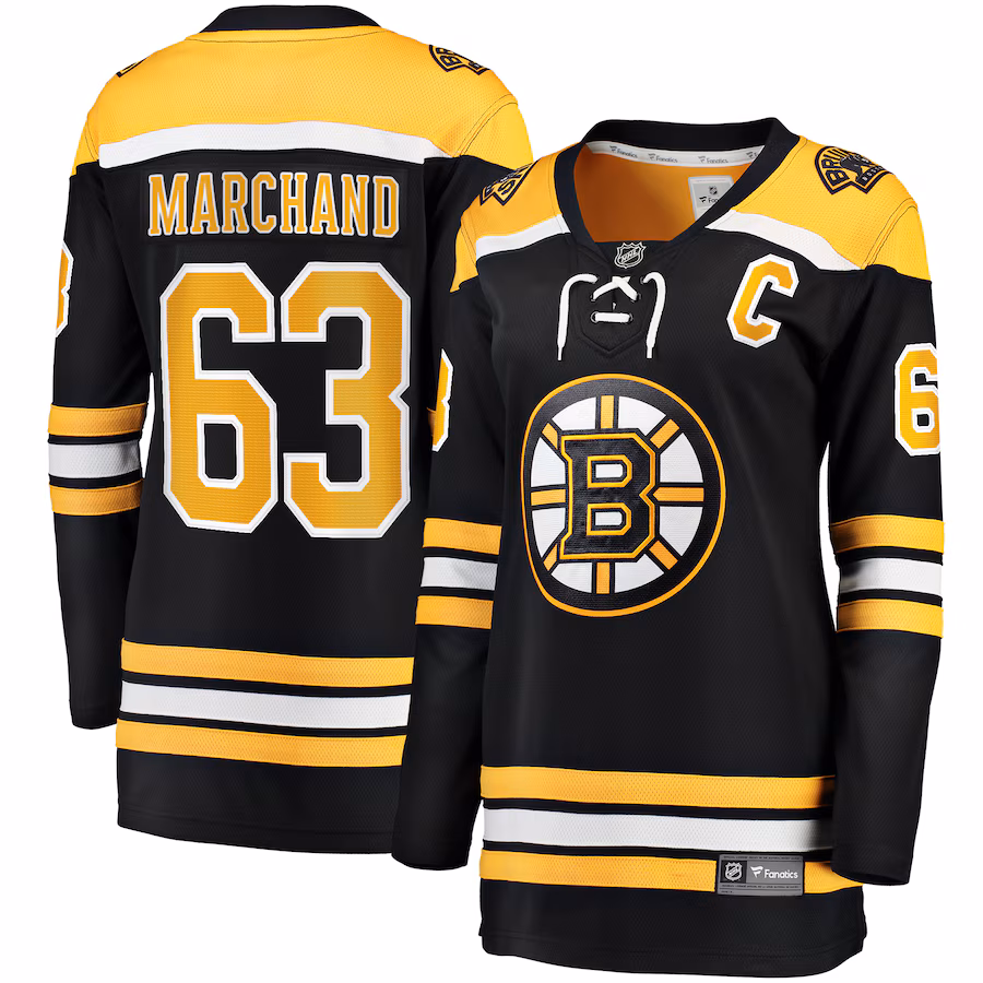 Women's Boston Bruins Brad Marchand Fanatics Black Home Breakaway Jersey - Puhuasuan