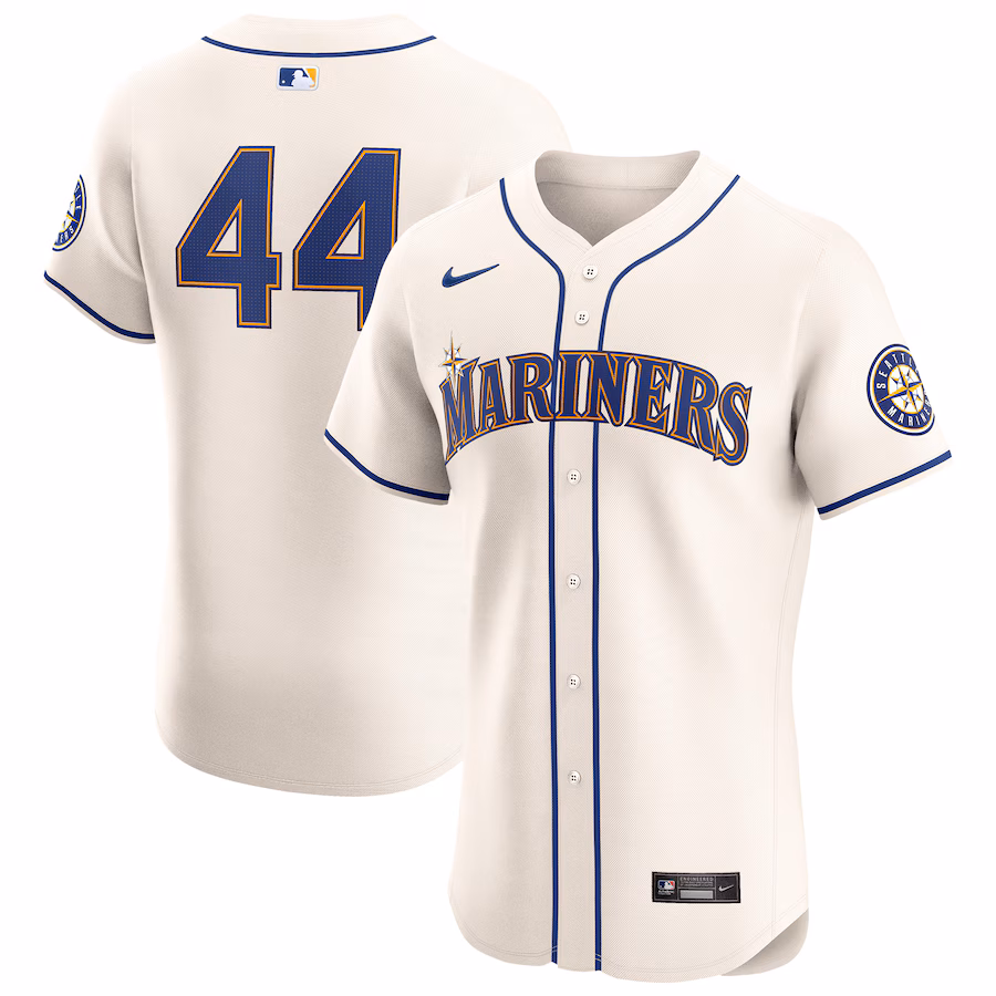 Men's Seattle Mariners Julio Rodríguez Nike Cream Alternate Elite Player Jersey - Puhuasuan