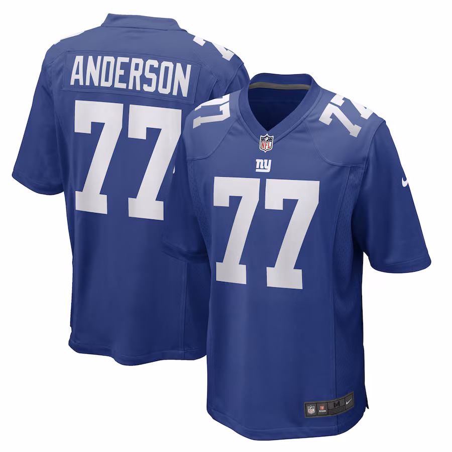 Men's New York Giants Jack Anderson Nike Royal Game Player Jersey - Puhuasuan