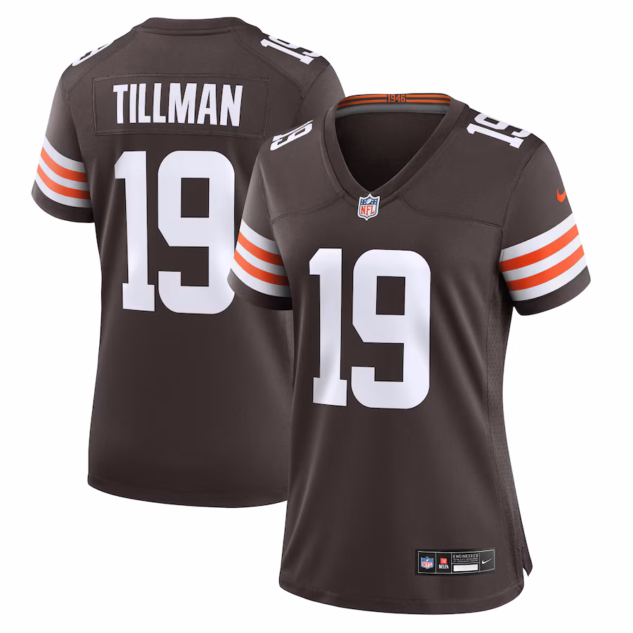 Women's Cleveland Browns Cedric Tillman Nike Brown Game Jersey - Puhuasuan