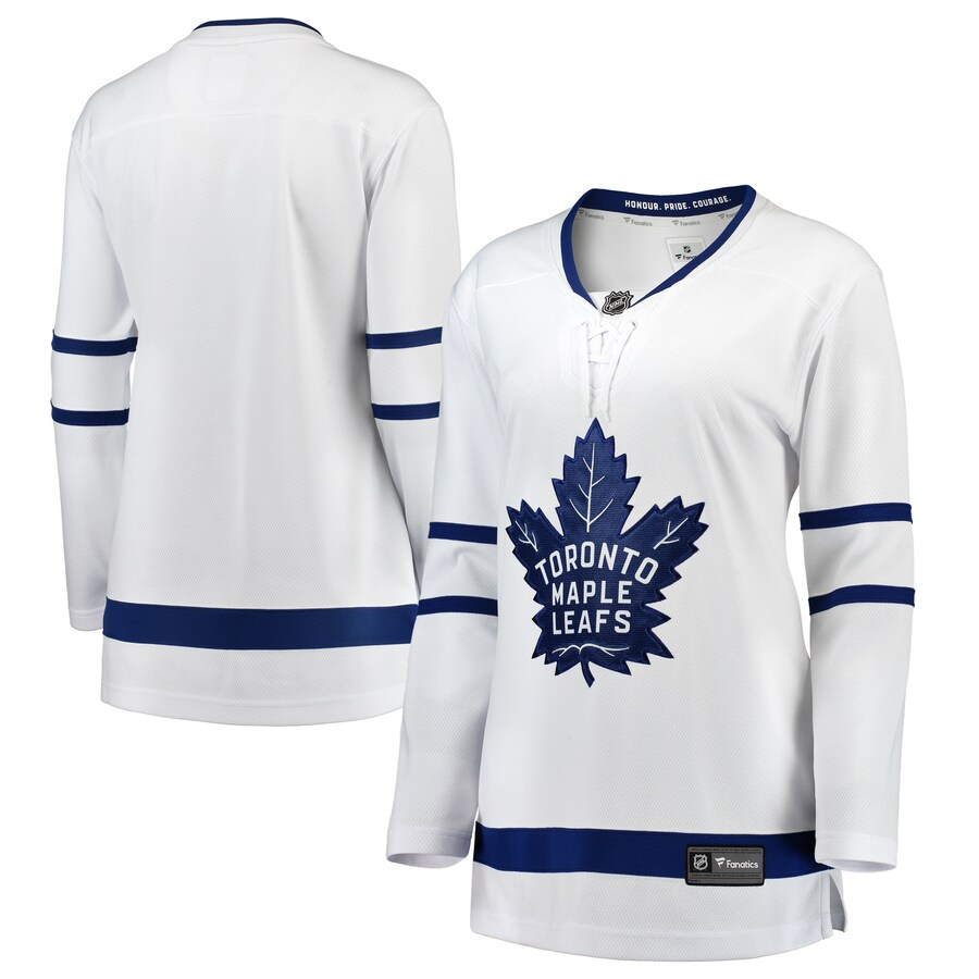Women's Toronto Maple Leafs Fanatics Branded White Away Breakaway Jersey - Puhuasuan