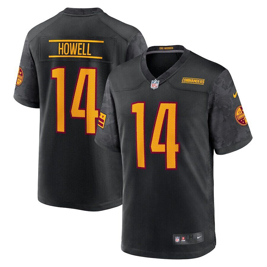 Youth Washington Commanders Sam Howell Nike Black Game Jersey - Puhuasuan