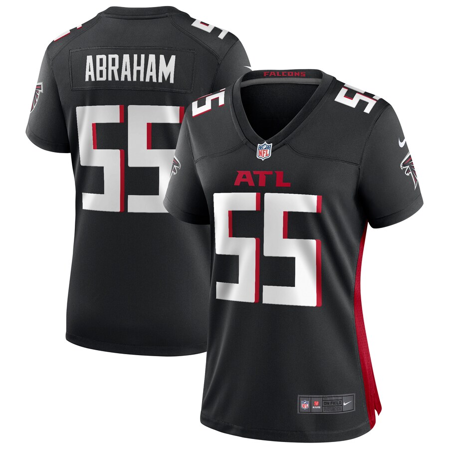 Women's Atlanta Falcons John Abraham Nike Black Game Retired Player Jersey - Puhuasuan