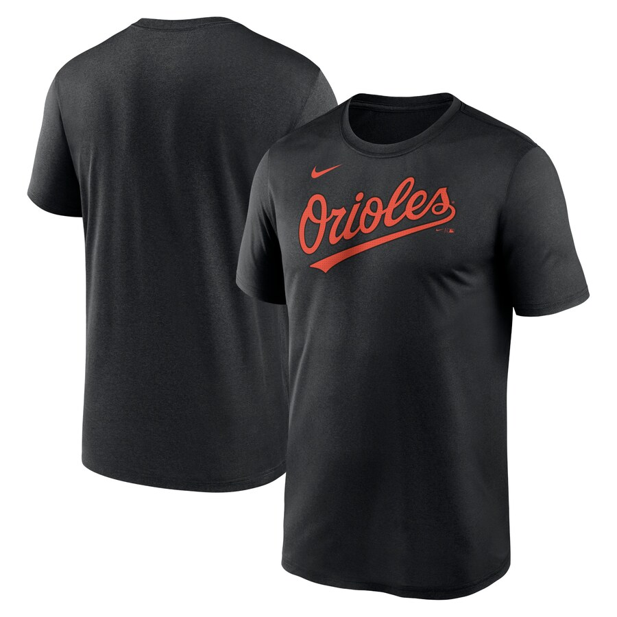 Men's Baltimore Orioles Nike Black Legend Fuse Wordmark T-Shirt - Puhuasuan