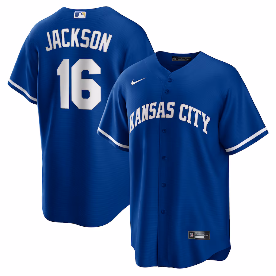 Men's Kansas City Royals Bo Jackson Nike Royal Alternate Cooperstown Collection Replica Player Jersey - Puhuasuan