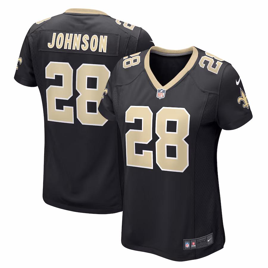 Women's New Orleans Saints Lonnie Johnson Nike Black Game Player Jersey - Puhuasuan
