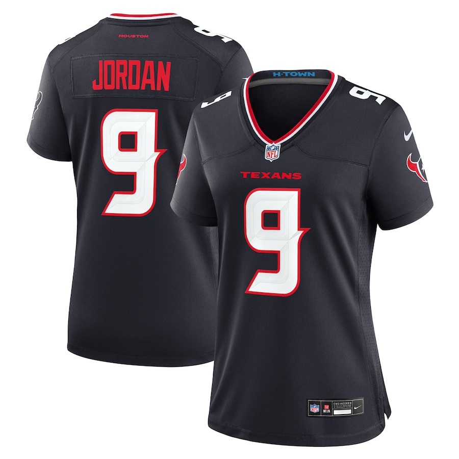 Women's Houston Texans Brevin Jordan Nike Navy Team Game Jersey - Puhuasuan