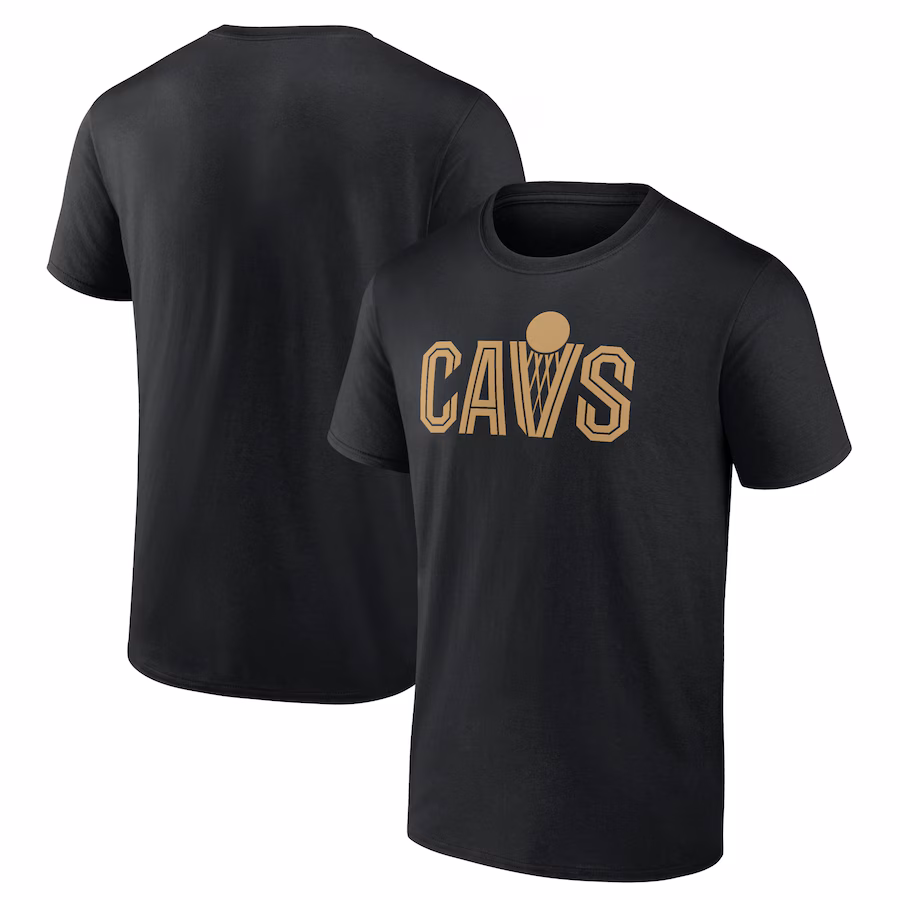 Men's Cleveland Cavaliers Black Wordmark T-Shirt - Puhuasuan