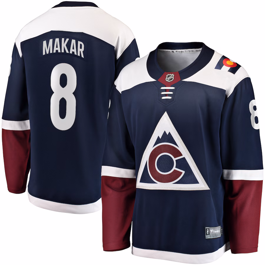 Men's Colorado Avalanche Cale Makar Fanatics Navy Alternate Premier Breakaway Player Jersey - Puhuasuan
