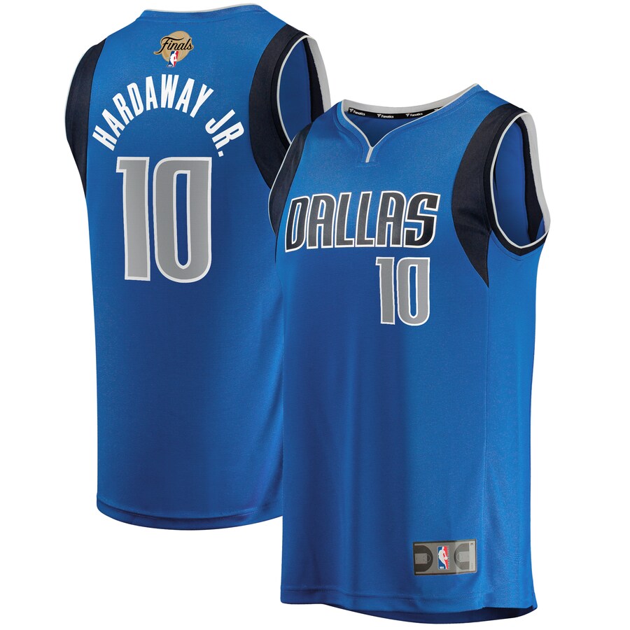 Youth Dallas Mavericks Tim Hardaway Jr. Fanatics Blue 2024 NBA Finals Fast Break Replica Player Jersey - Icon Edition - Puhuasuan