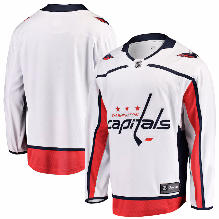 Youth Washington Capitals Fanatics White Away Breakaway Jersey - Puhuasuan