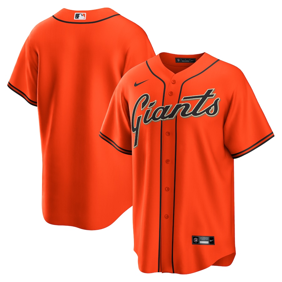 Men's San Francisco Giants Nike Orange Alternate Replica Team Jersey - Puhuasuan