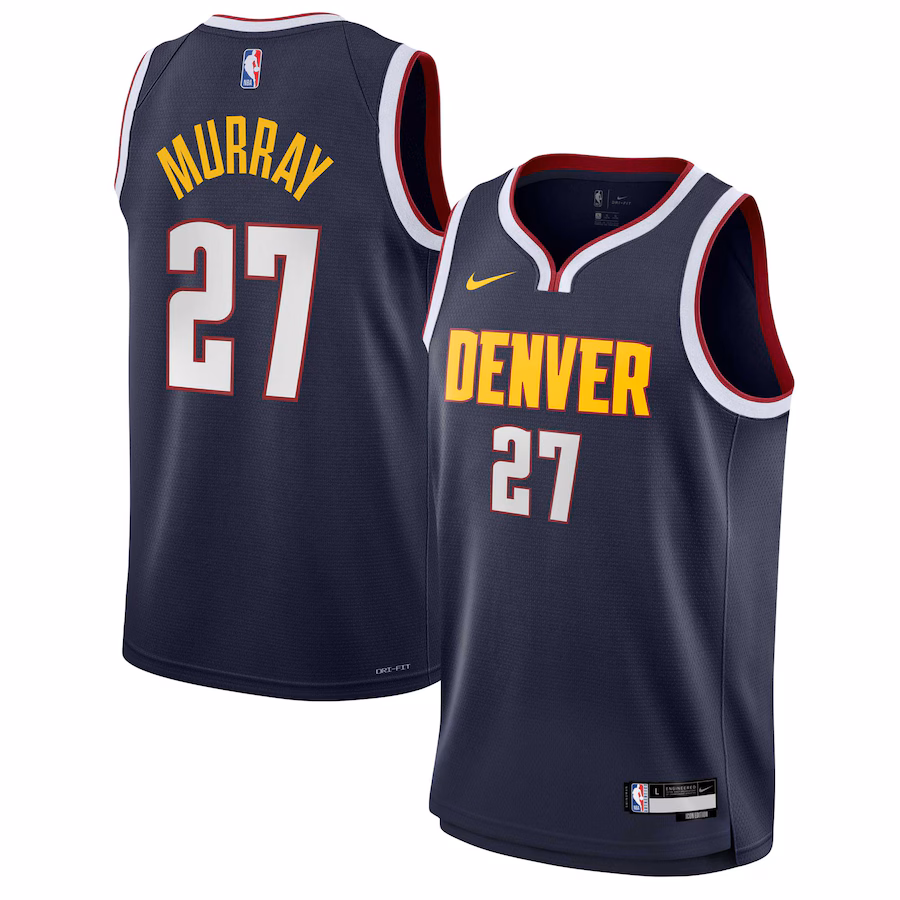 Youth Denver Nuggets Jamal Murray Nike Navy Swingman Jersey - Icon Edition - Puhuasuan