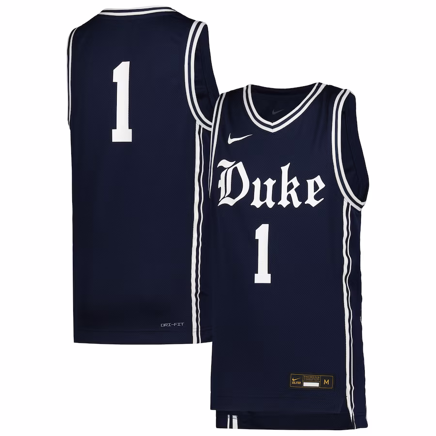 #1 Duke Blue Devils Nike Youth Icon Replica Basketball Jersey - Navy - Puhuasuan