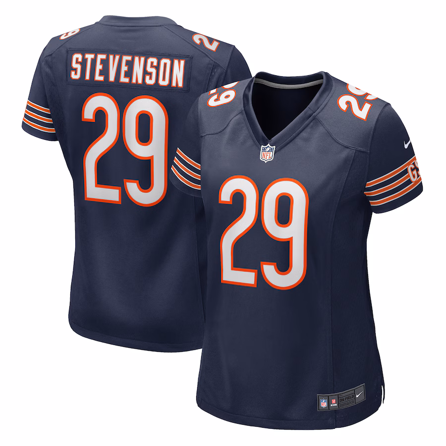 Women's Chicago Bears Tyrique Stevenson Nike Navy Game Jersey - Puhuasuan