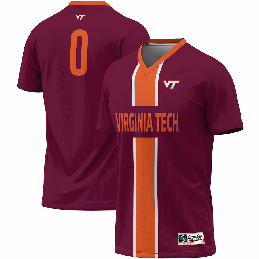 Unisex ProSphere #1 Maroon Virginia Tech Hokies Lightweight Soccer Jersey - Puhuasuan