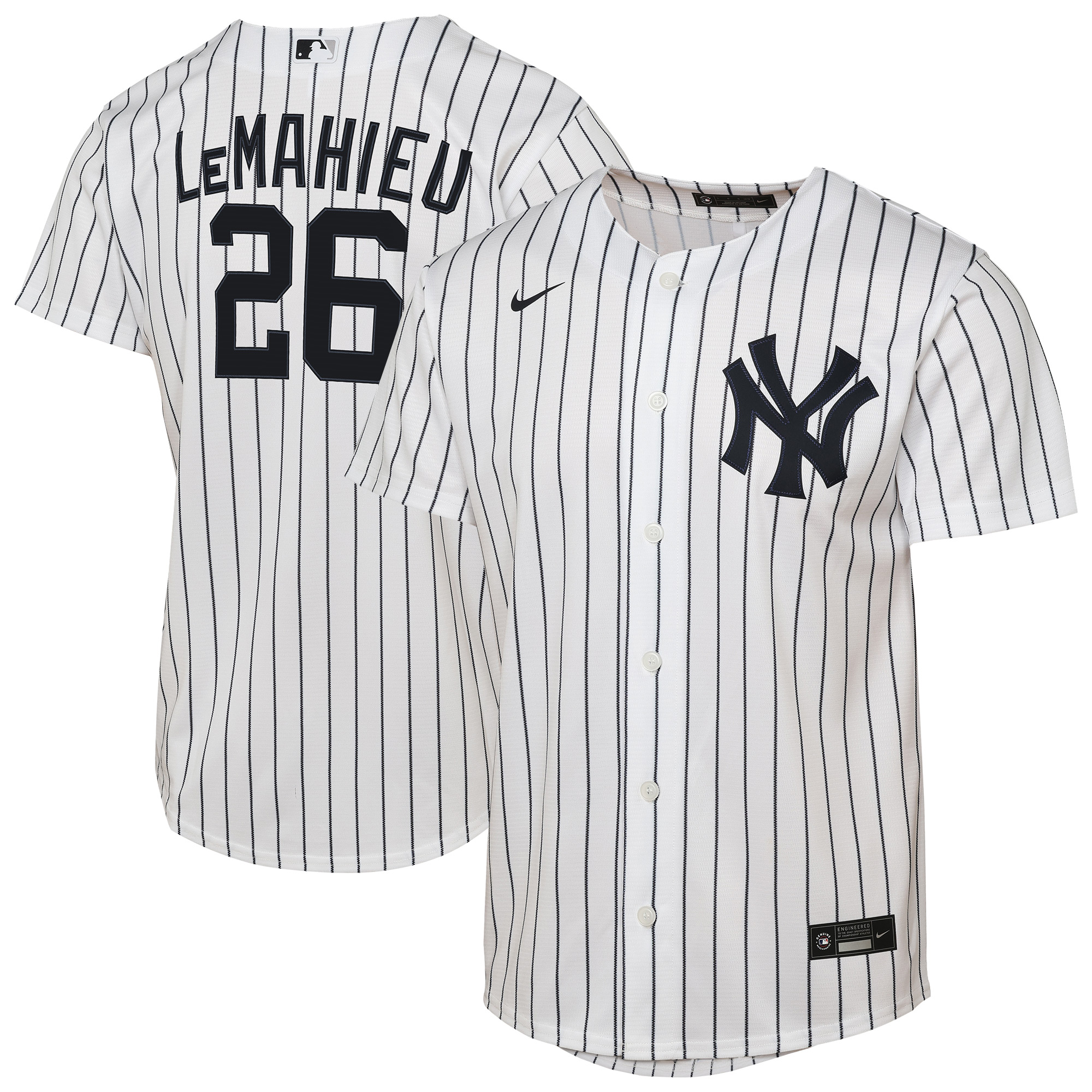 Youth New York Yankees DJ LeMahieu Nike White Home Replica Player Jersey - Puhuasuan