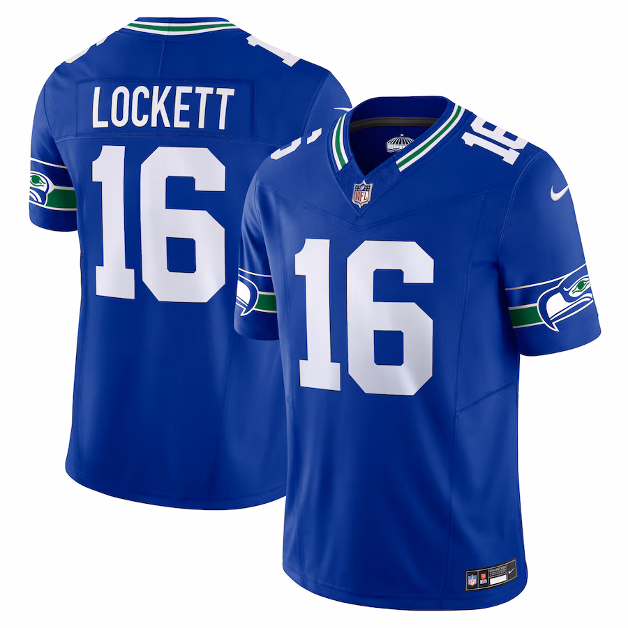 Men's Seattle Seahawks Tyler Lockett Nike Royal Vapor F.U.S.E. Limited Jersey - Puhuasuan