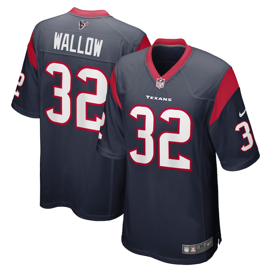 Men's Houston Texans Garret Wallow Nike Navy Game Jersey - Puhuasuan
