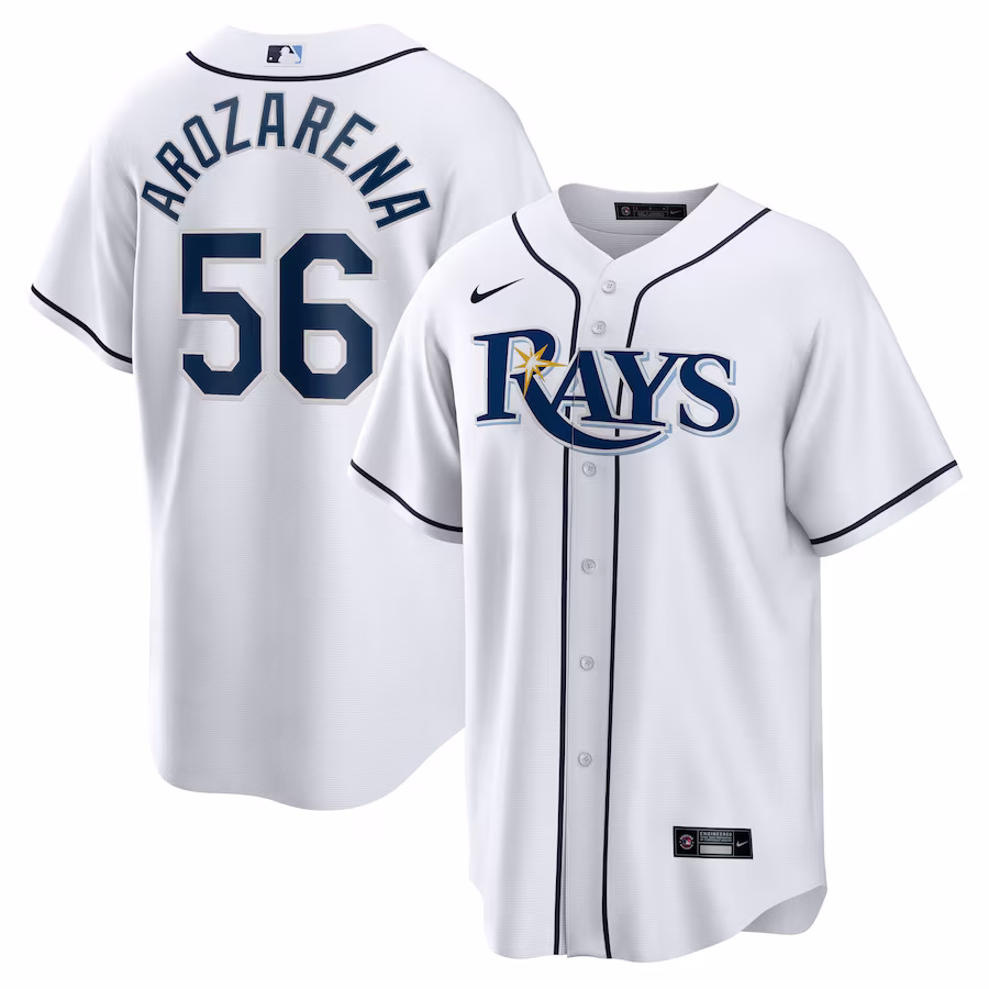 Men's Tampa Bay Rays Randy Arozarena Nike White Replica Player Jersey - Puhuasuan