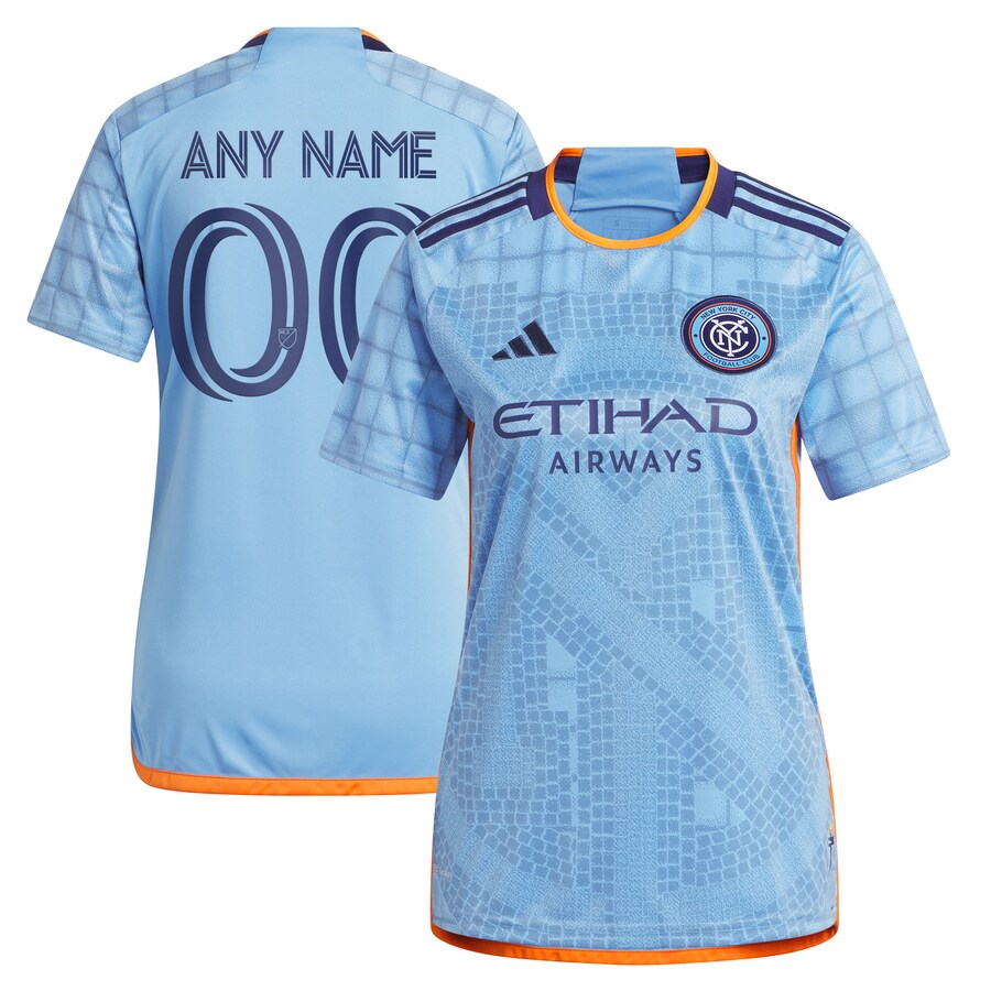 Women's New York City FC adidas Light Blue 2023 The Interboro Kit Replica Custom Jersey - Puhuasuan