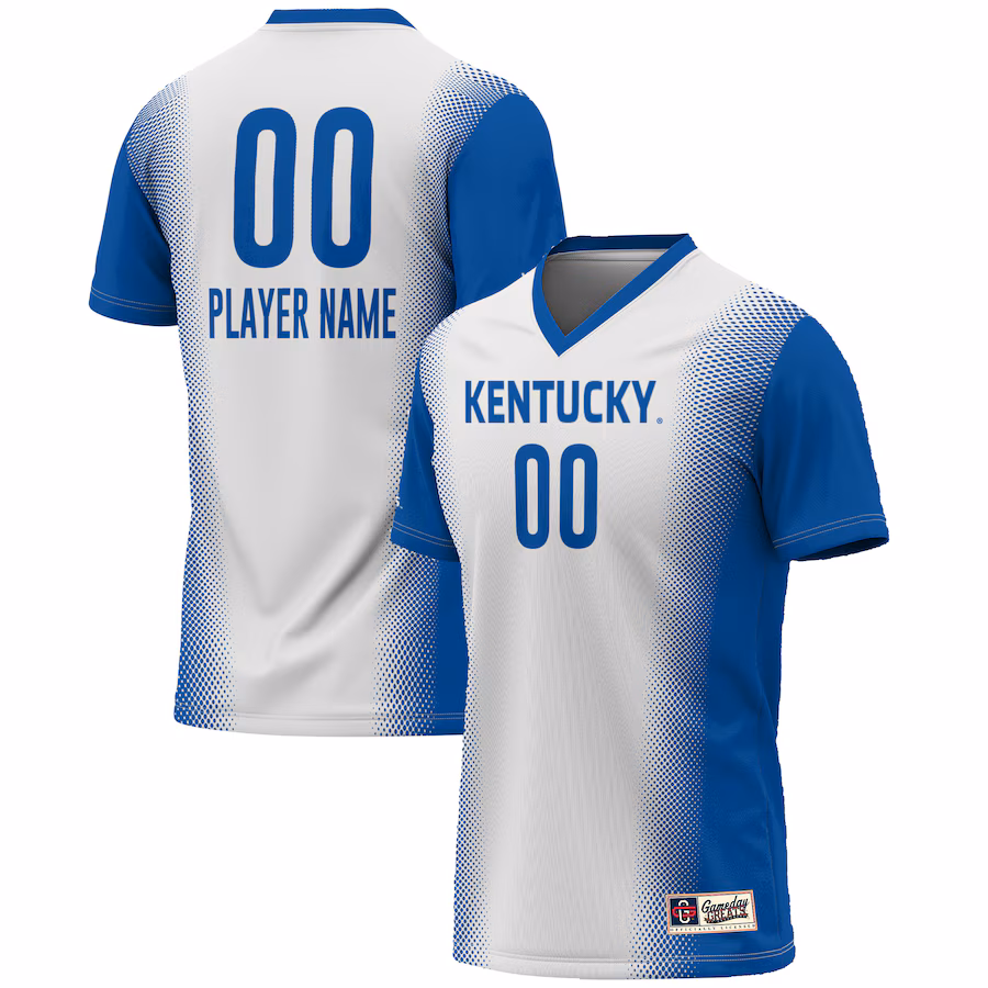 Kentucky Wildcats GameDay Greats Unisex NIL Pick-A-Player Lightweight Women's Soccer Jersey - White - Puhuasuan