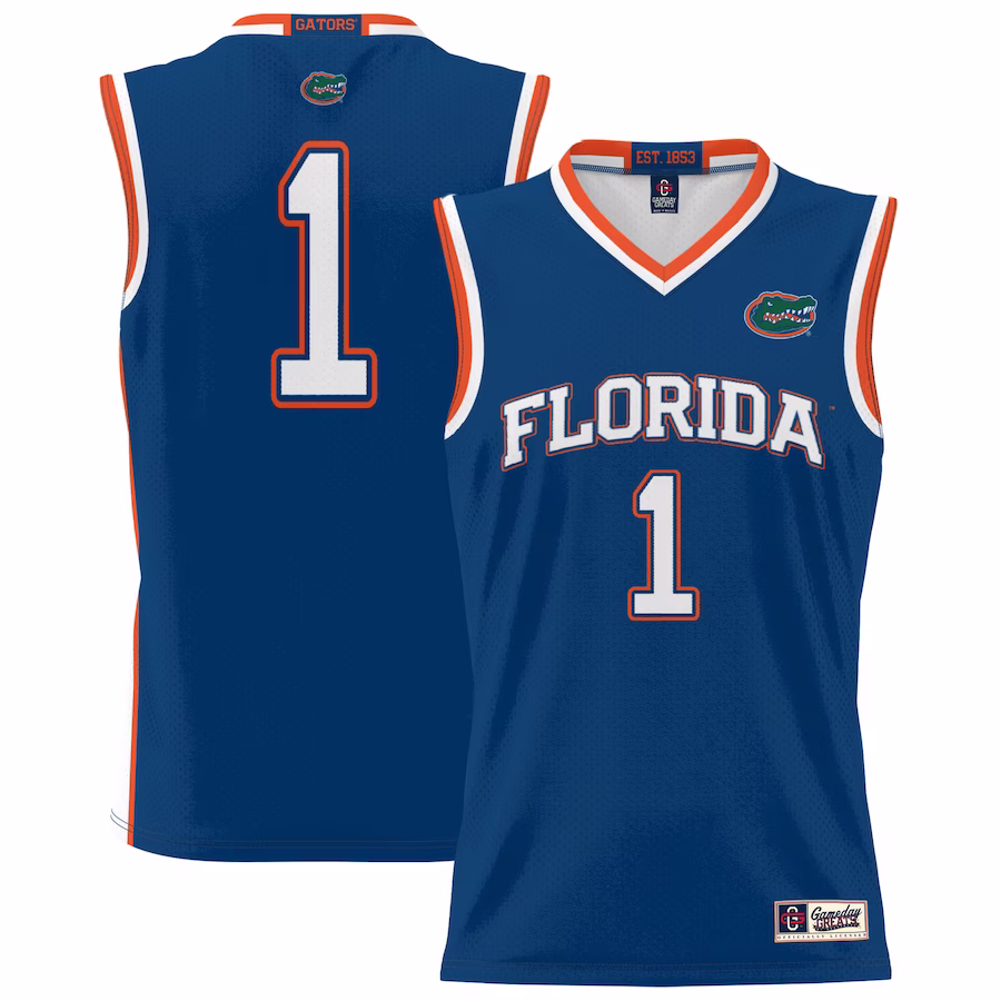 #1 Florida Gators GameDay Greats Unisex Lightweight Basketball Jersey - Royal - Puhuasuan