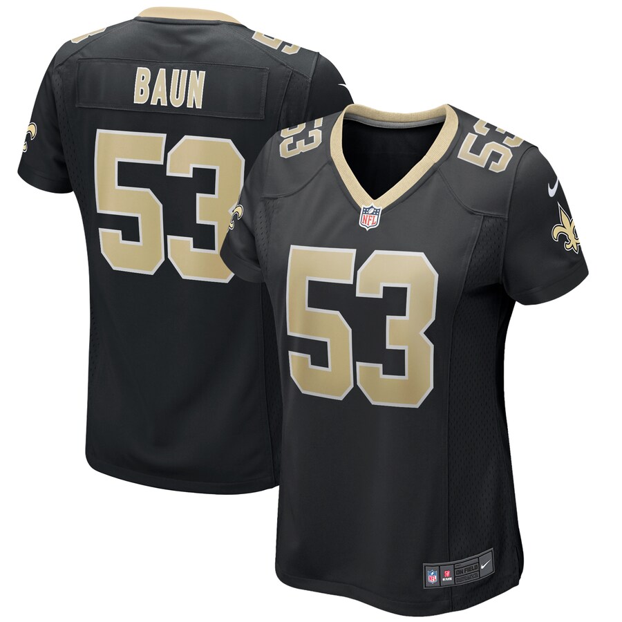 Women's New Orleans Saints Zack Baun Nike Black Game Jersey - Puhuasuan