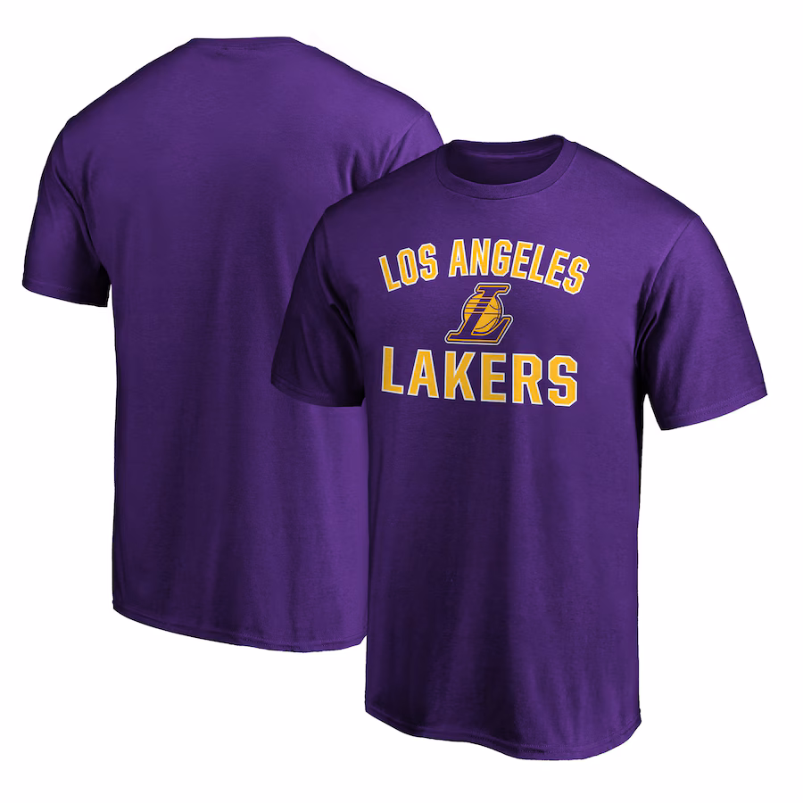 Men's Los Angeles Lakers  Purple Victory Arch T-Shirt - Puhuasuan