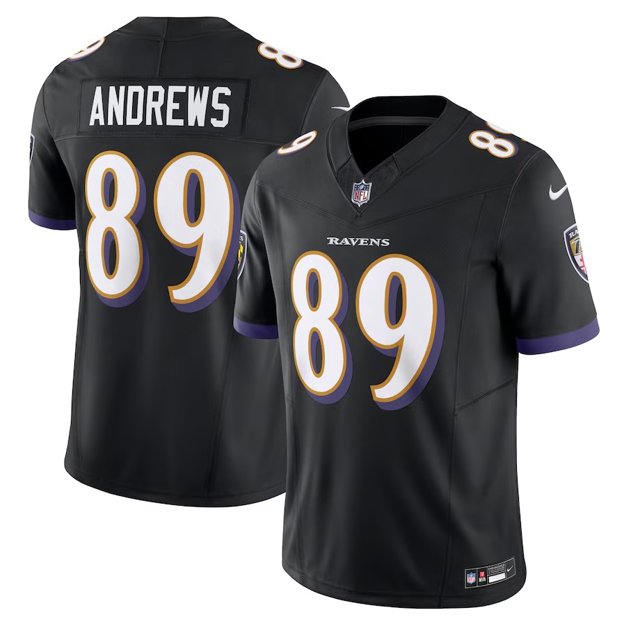 Men's Baltimore Ravens Mark Andrews Nike Black Vapor F.U.S.E. Limited Jersey - Puhuasuan