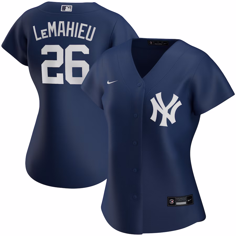 Women's New York Yankees DJ LeMahieu Nike Navy Alternate Replica Player Jersey - Puhuasuan