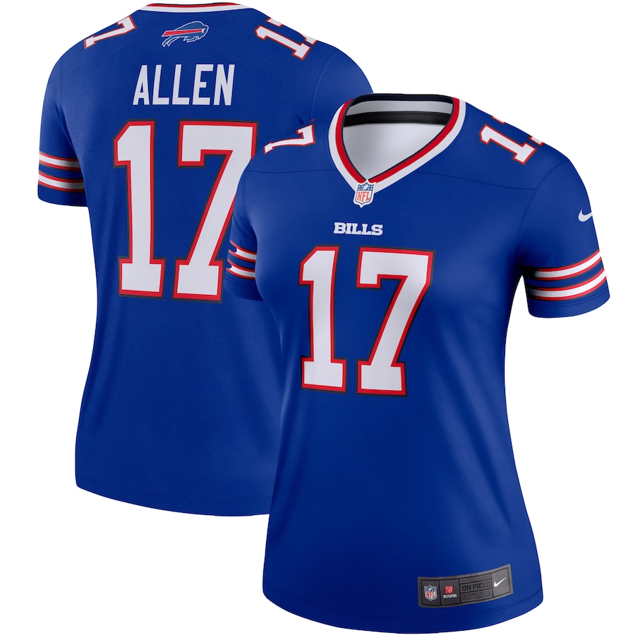 Women's Buffalo Bills Josh Allen Nike Royal Legend Player Performance Top - Puhuasuan
