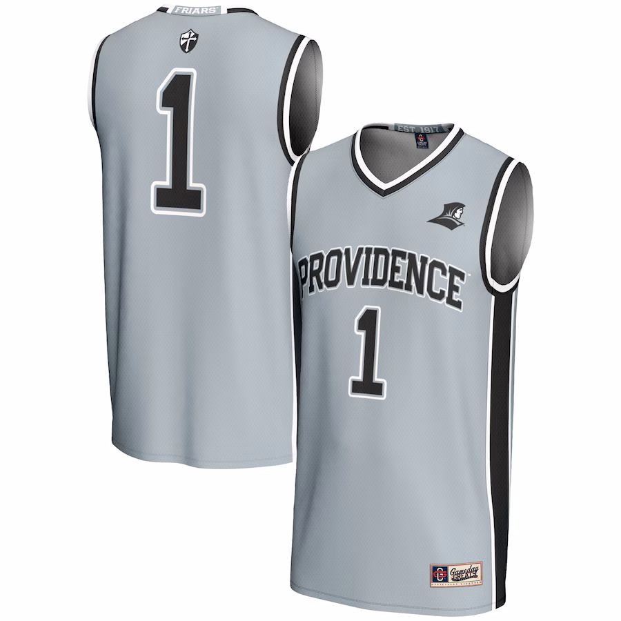Men's GameDay Greats #1  Silver Providence Friars  Lightweight Basketball Jersey - Puhuasuan