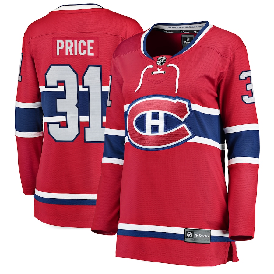 Women's Montreal Canadiens Carey Price Fanatics Red Home Breakaway Player Jersey - Puhuasuan