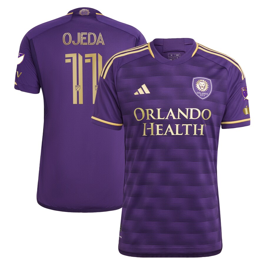 Men's Orlando City SC Mart��n Ojeda adidas Purple 2023 The Wall Kit Authentic Player Jersey - Puhuasuan