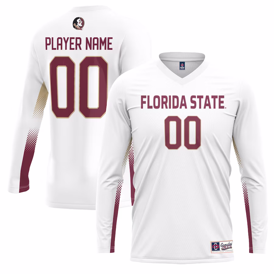 Florida State Seminoles GameDay Greats Youth NIL Lightweight Volleyball Jersey - White - Puhuasuan