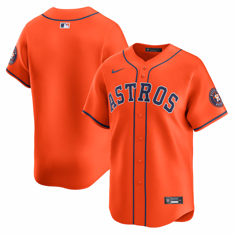 Men's Houston Astros  Nike Orange  Alternate Limited Jersey - Puhuasuan