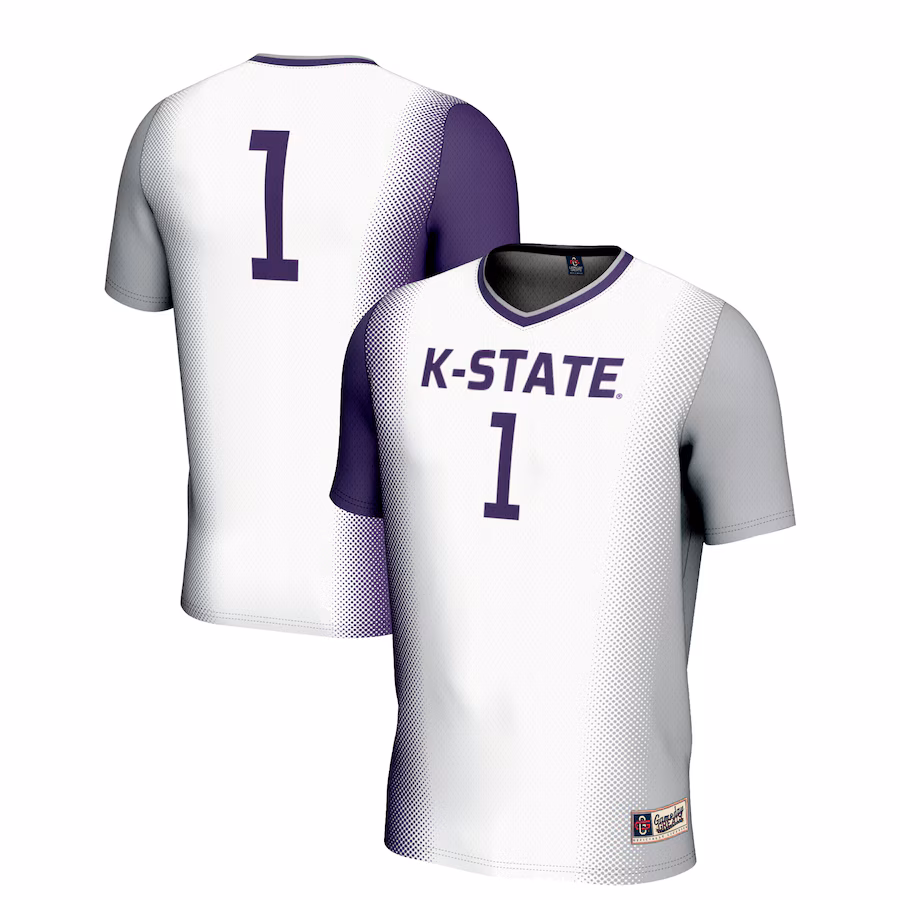 Youth GameDay Greats White #1 Kansas State Wildcats  Lightweight Women's Soccer Jersey - Puhuasuan