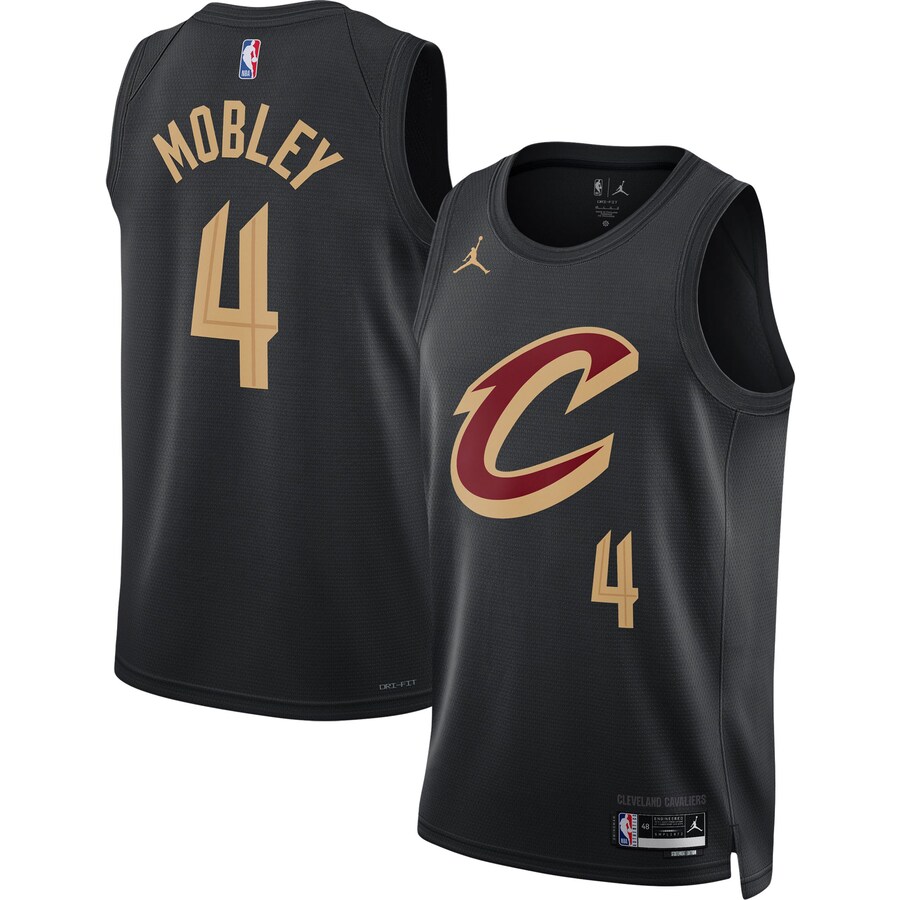 Unisex Cleveland Cavaliers Evan Mobley Jordan Brand Black Swingman Jersey - Statement Edition - Puhuasuan