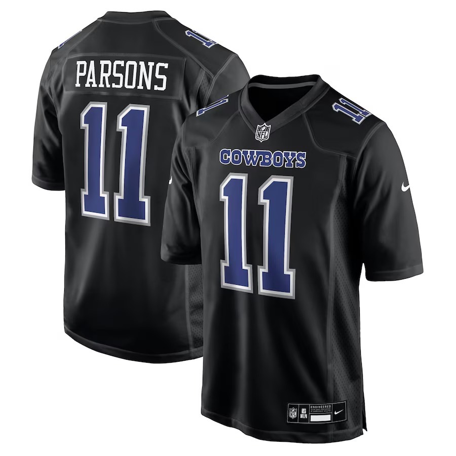 Men's Dallas Cowboys Micah Parsons Nike Carbon Black Fashion Game Jersey - Puhuasuan