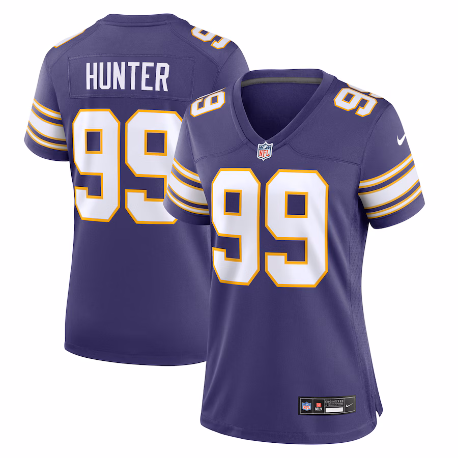 Women's Minnesota Vikings Danielle Hunter Nike Purple Classic Player Game Jersey - Puhuasuan