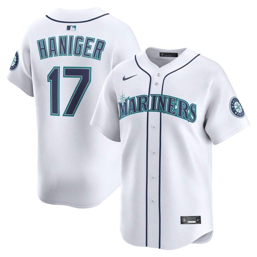 Men's Seattle Mariners Mitch Haniger Nike White Alternate Limited Player Jersey - Puhuasuan