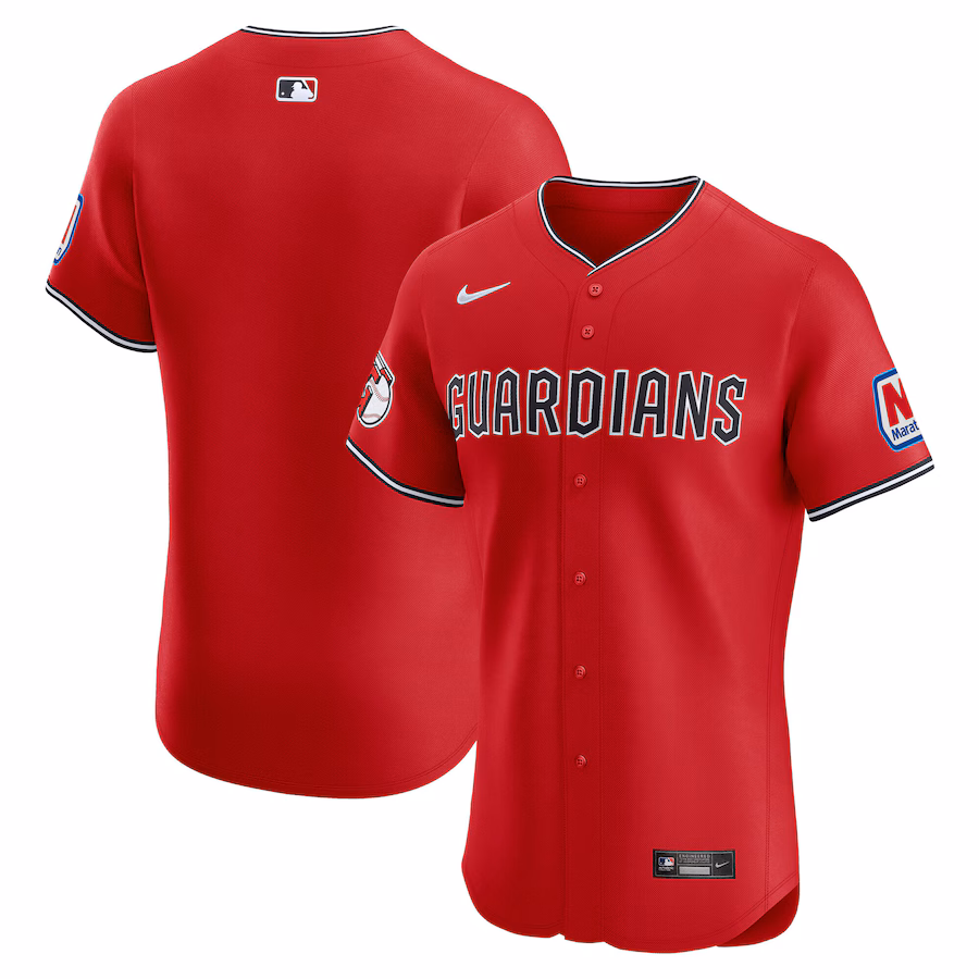Men's Cleveland Guardians  Nike Red Alternate  Elite Jersey - Puhuasuan