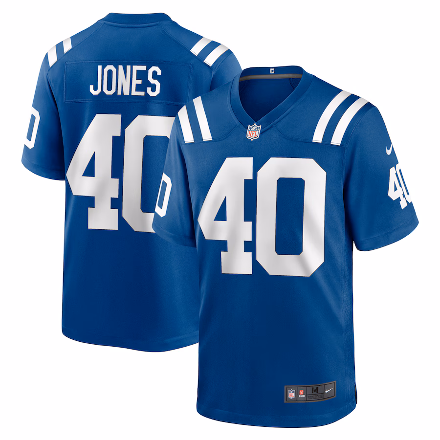 Men's Indianapolis Colts Jaylon Jones Nike  Royal Team Game Jersey - Puhuasuan