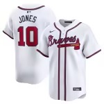 Men's Atlanta Braves Chipper Jones Nike White Home Limited Player Jersey - Puhuasuan