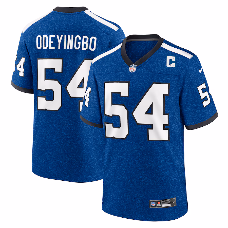Men's Indianapolis Colts Dayo Odeyingbo Nike Royal Indiana Nights Alternate Game Jersey - Puhuasuan