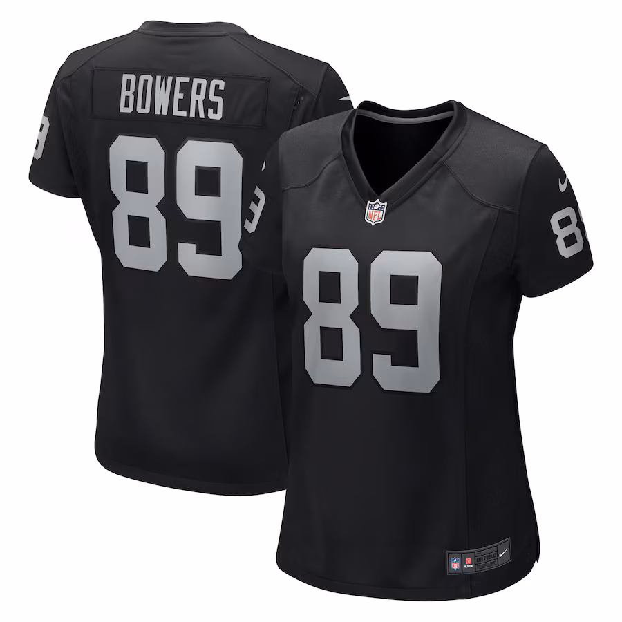 Women's Las Vegas Raiders Brock Bowers Nike  Black Team Game Jersey - Puhuasuan