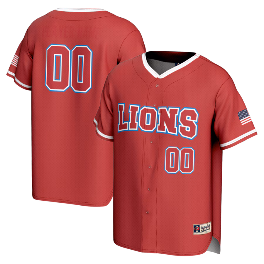 Loyola Marymount Lions GameDay Greats NIL Pick-A-Player Lightweight Baseball Jersey - Red - Puhuasuan