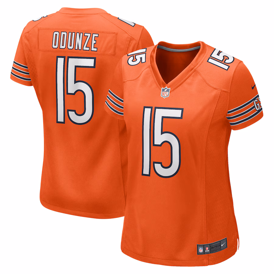 Women's Chicago Bears Rome Odunze Nike  Orange Alternate Game Jersey - Puhuasuan